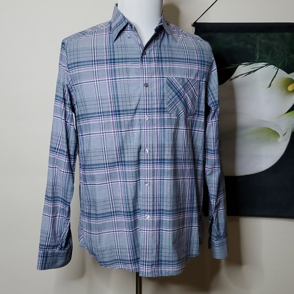 Black Brown 1826 Long Sleeve Button Up Shirt